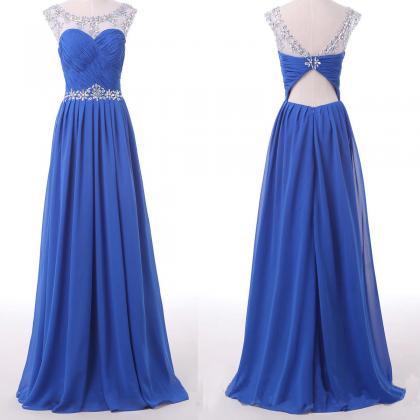 Open Back Prom Dresses, Chiffon Prom Dress, Long Prom Dresses, Cheap ...