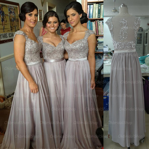 Grey Lace Prom Dresses, Backless Prom Dress, Sexy Prom Dresses, Lace ...
