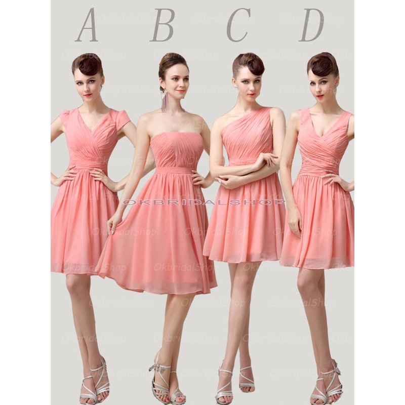 peach bridesmaid dresses cheap