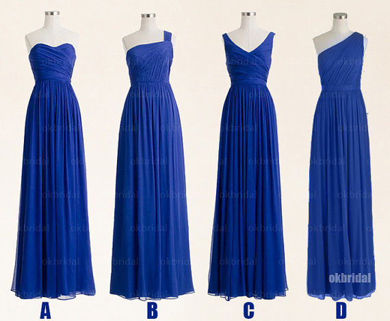 Blue Bridesmaid Dresses Affordable Long Blue Bridesmaid Dresses Affordable Long Chiffon Cm469