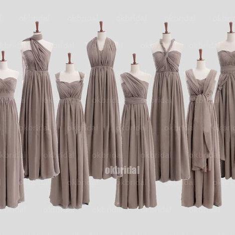 Convertible Bridesmaid Dresses Mismatched Short Convertible Bridesmaid Dresses Mismatched Short Grey Brides On Luulla